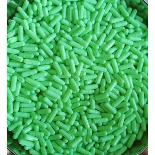 2,000pcs,3# vacant capsules! Apple green-Apple green colored gelatin empty capsule size 3,( closed or seperated capsules )