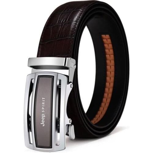 Luxury Brand Genuine Leather Belt Men Smart Casual Cowskin Designer Waist Belt Automatic Buckle Black&Brown Belt Ceinture Homme