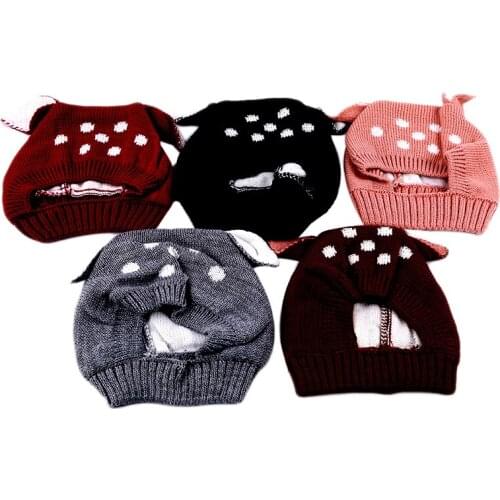 Autumn And Winter Baby Hat knitting plush Girl Boy Cap Children Hats Toddler Kids Hat newborn hat baby cap