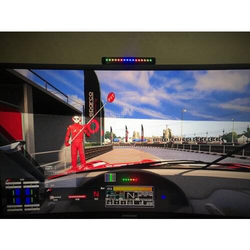 Racing game instrument gear speed g29 steering wheel block prompt support customization