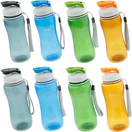 Sports Water Bottle Eco Friendly & BPA-Free Plastic for Running, Gym, Yoga, Outdoors and Camping