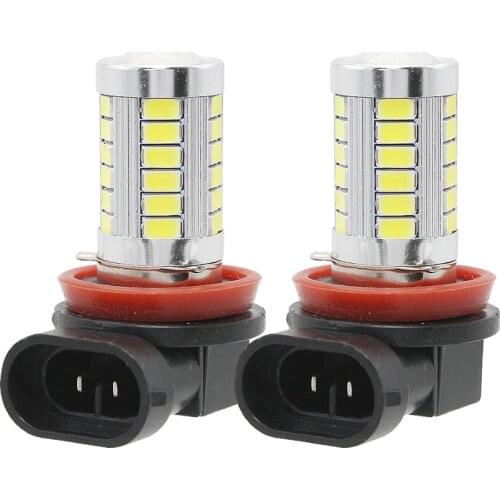 H7 H8 H11 LED 33SMD 5630 5730 Car Fog Lamp Driving Light 12V Automobile DRL Front Bulb 6000K White