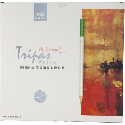 Truecolor Terri oily color pencil 18/24/36/48 color art professional painting color lead
