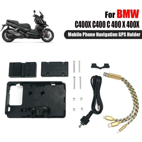All New For BMW R1250GS/ADV LC R1200GS F750GS F850GS ADV Mobile Phone Navigation Bracket Motorcycle USB Charging 12MM Mount