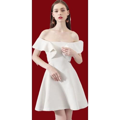 Female Butterfly Sleeve Solid Cheongsam Hole Slash Neck Evening Party Dress Gown Off Shoulder Sexy Qipao Ruffles Zipper Vestidos