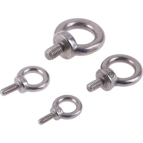 Hot sale 1Pc M4 M5 M6 M8 304 Stainless Steel Marine Lifting Eye Screws Ring Loop Hole for Eyebolt