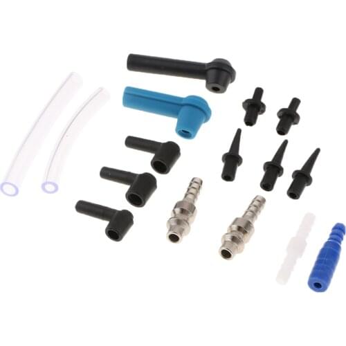 16pcs Car Truck Brake System Fluid Bleeder Oil Exchange Adapter