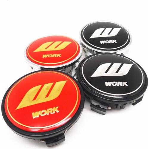 4pcs 62mm Wheel Hub Center Cap With W WORK Emblem Badge For REIZ CROWN Highlander COROLLA Accessories