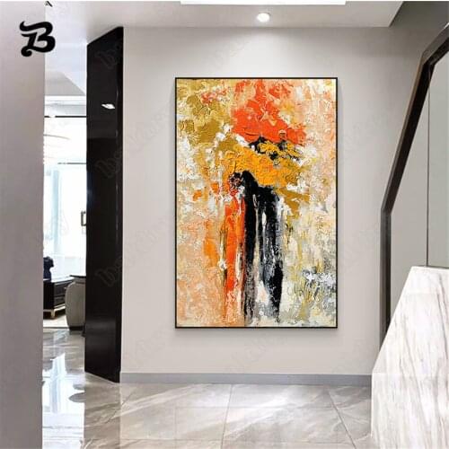 Abstract Oil Paintings On Canvas Hand Painted Lovers Hugging Hot Coulple Wall Art Pictures for Living Room Bedroom Wall Decor