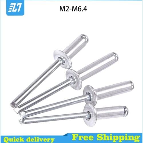 Aluminium Mushroon Head Break Mandrel Blind Nail Pop Rivets For Furniture Car Aircraft M2 M2.4 M3 M3.2 M3.6 M4 M5 M6.4