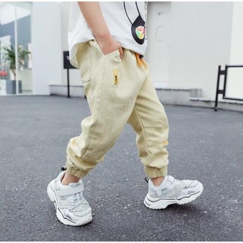 Childrens pants 2020 spring & autumn new casual pants boys hip hop trend tide loose ins beam pants kids baby Infant pants 2-8y