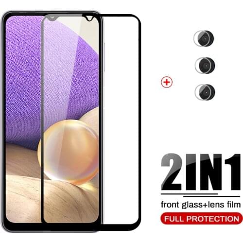 For sansung a32 glass tempered glasses for samsung galaxy a32 a 32 32a 6.5" 5G phone screen camera lens protectors film cover