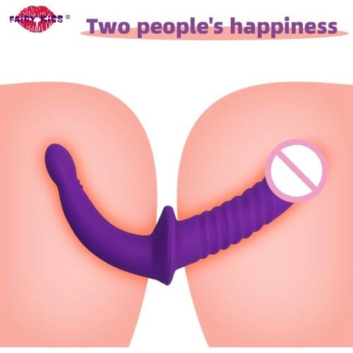 Double Strapon Dilldo Gay Sex Toys Strapon For Two Double Soft Dildo Anal Vagina Masturbation Sextoyse Couple Sexy Toy Big Penis