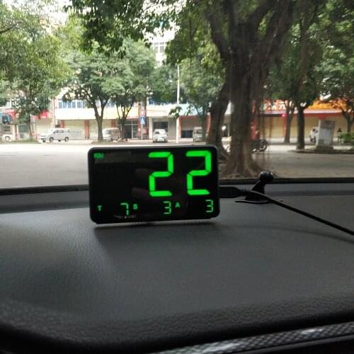 GPS Speedometer 4.5 " C80 OBD2 Speed Odometer Mileage HUD Display Digital Speed Alarm MPH KMH Altitude Display Projector