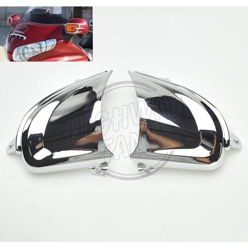 Chrome Motorcycle Front Headlight Cover Decoration Trims case for Honda Goldwing Gold Wing GL1800 2006-2014
