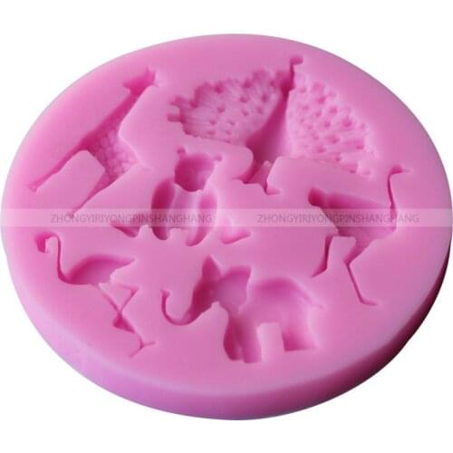 Roasting DIY Tools Peacock Shape Silicone Cake Mold Animal World Sugar Mold C085