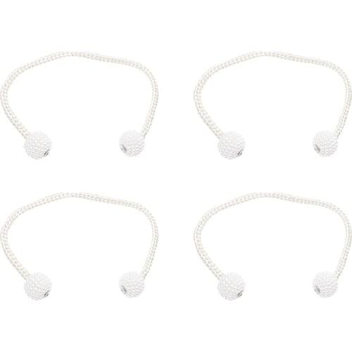 4pcs Magnetic Curtain Tiebacks Curtain Buckle Curtain Decorative Buckle