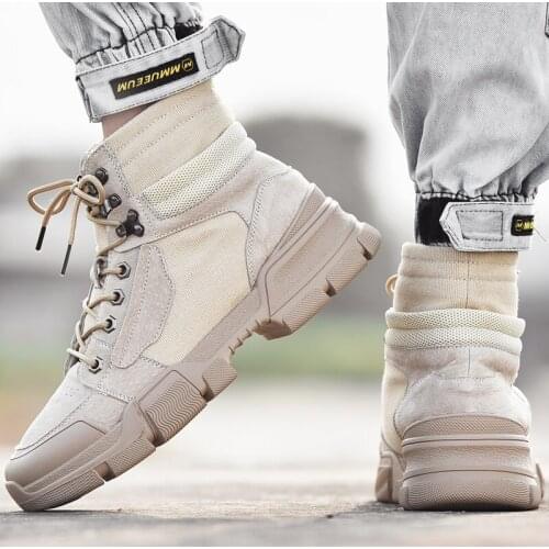 Mens sport casual high sneakers shoe men sports mens outdoor top hot sale leisure footwear shoes leather slip for sneaker on