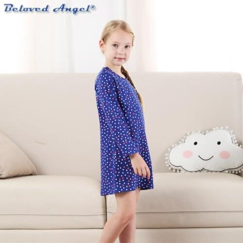 Autumn Girl Dress Cotton Long Sleeve Children Dresses Heart Floral Dot Print Kids Dresses for Girls Fashion Girls Clothing
