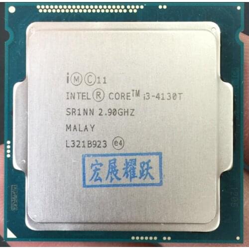Intel Core Processor I3 4130T I3-4130T LGA1150 22 nanometers Dual-Core 100% working properly Desktop Processor