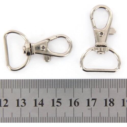 30x 20mm Swivel Trigger Clips Snap Hooks Lobster Clasps Keychains Bags Craft DIY