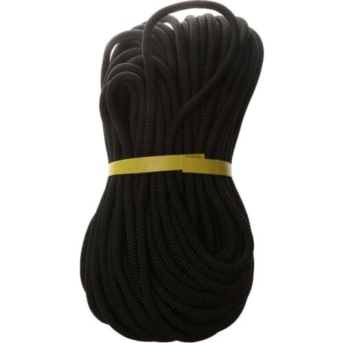 Safety Climbing Sling Rappelling Rope Safety Rope Auxiliary Cord 40m Black String Hiking Accessory