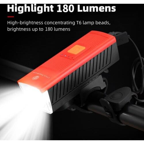 130 Db Bike Bell 4 Lamp Cycling Light 1000Mah Electric Horn Waterproof Usb Charging Loud Alarm Security Bicycle Bell Accessories