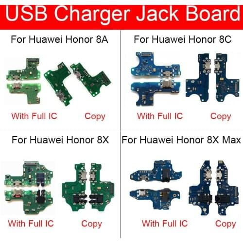 Charger USB Plug Jack Board For Huawei Honor 8A Pro 8C 8X Max USB Charging Port Dock Board Replacement Parts