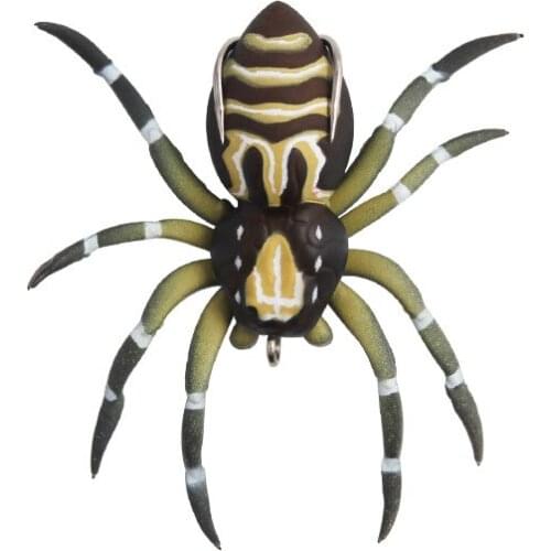 1pcs Spider Soft Bait 4.7cm/6g Silicone Bait Artificial Pesca Softbait Lures Weedless Fishing Lure with Realistic Design Tackle