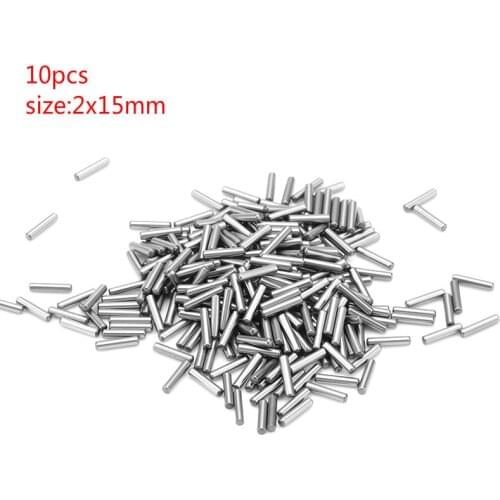 10pcs 2x15mm stainless steel shaft toy model car gearbox gear connecting shaft DIY accessories