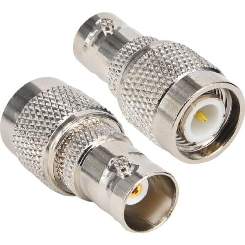 100 Pieces BNC Female Jack to TNC Male Plug RF Connector Straight RF coaxial Coax Adapter