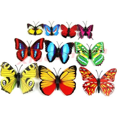 30pcs/lot 3D Magnetic Butterfly Fridge Home Room Wall Decor Decorative Sticker DIY-Y102