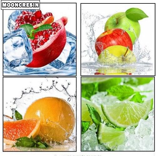 5D Diy Diamond Painting Cross Stitch Pomegranate Fruit Diamond Embroidery Full Square Rhinestones Mosaic Christmas Decorations