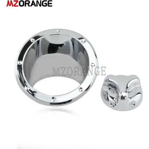 For Hummer H3 2006-10 car accessories Gas Tank Cover Fuel Chrome Door Bezel Cap Moulding Trim