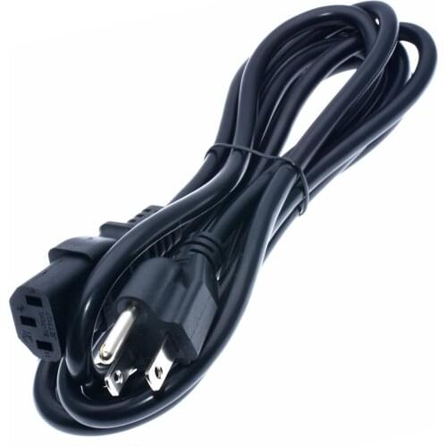 US NEMA 5-15P 3Pin Plug To IEC 60320 C13 Female AC Power Cord,Nema Power line Cable for Desktop/Printers/Monitors,1.5m,10Amps