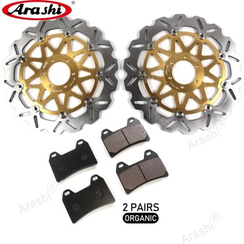 ARASHI CNC Front Brake Discs Disk Rotors Pads For DUCATI ST3 1000 2004 2005 2006 / ST3 S 1000 2006 2007 / ST2 944 1997-2003
