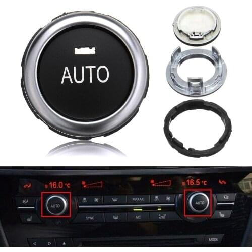 Autos Temperature adjustment Rotation Knob Button Switch For BMW 5-7 Series X5 X6 F10 F01 A/C Car Air Conditioning Knob Switch