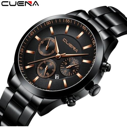 CUENA New 2019 Brand Men Automatic Watch Luxury Watches Fashion Stainless Steel Sports Watches Mens Clock Relogio Masculino