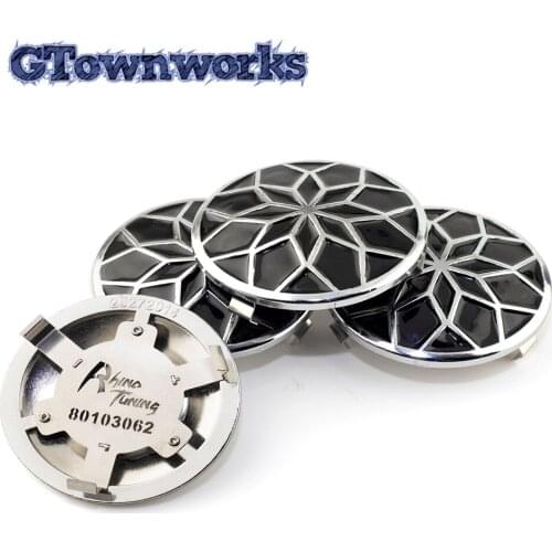 Black Car Wheel Center Hub 4pcs 65 mm 59mm Various Sizes Metal Clip Zinc Alloy For Refit Auto Accessorie