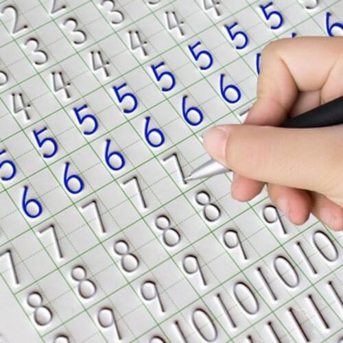 Kindergarten Preschool 0-10 Digital Number Calligraphy Copybook For Kid Children Exercises Calligraphy Practice Book libros