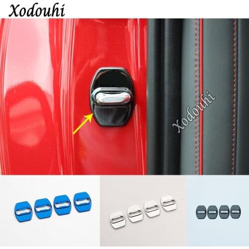 For Hyundai Elantra Avante 2021 2022 Car Body Styling Interior Plastic Anti Rust Water Proof Door Lock Keys Buckle Cover Parts