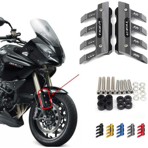For Triumph TIGER 1050R 1050/ABS Motorcycle Mudguard Front Fork Protector Guard Block Front Fender Anti-fall Slider Accessories