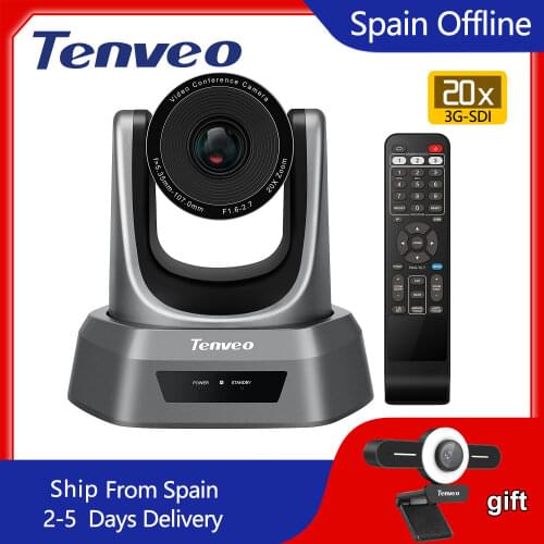 [EU Stock] FREE TAX Tenveo NV20A HD 1080p PTZ Conference Camera 20X Zoom USB Conference Cam HDMI and SDI Output Simultaneously