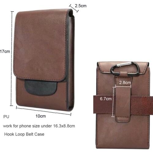 PU Hook Loop Belt Mobile Phone Case Bags Pouch For Galaxy J6/J7/J5/E7/E5/A8/A9/A5/A6 (2018)/A6+ (2018)/J7 Prime (2018)/A8+ (2018