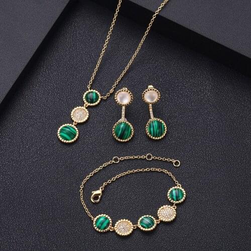 Jankelly Nigeria 3pcs Bridal Zirconia Jewelry Sets For Women Party, Luxury Dubai Nigeria CZ Crystal Wedding Jewelry Sets