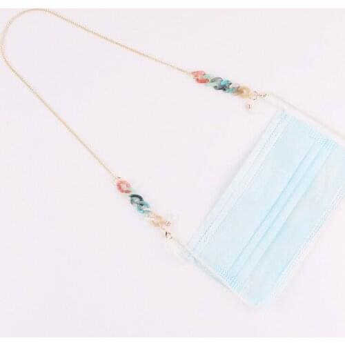 Colorful Acrylic Chain for Face Mask Necklace Glasses Chain Sunglasses Straps Mask Lanyards Women Men Neck Chains Holder