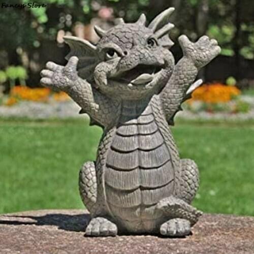 Little Dragon Hug Lamp Cute Resin Ornaments For Hug Dragon Boy Birthday Gift Resin Decoration Desk Cute Miniature Garden