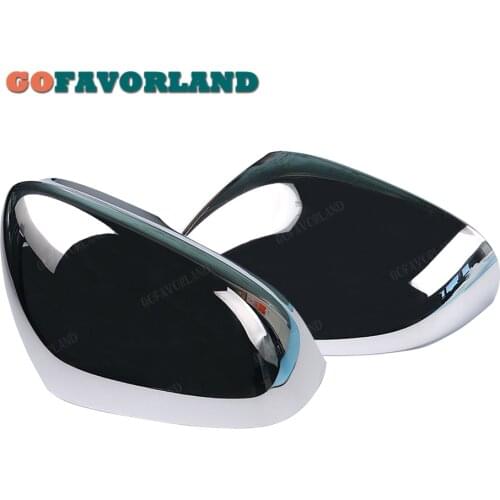 Left+Right Side Rear View Mirror Cover Cap Trim Chromed C2D5488 C2D5489 For Jaguar XJR 2014-2017 XKR 2010-2015 XF 2010-2019