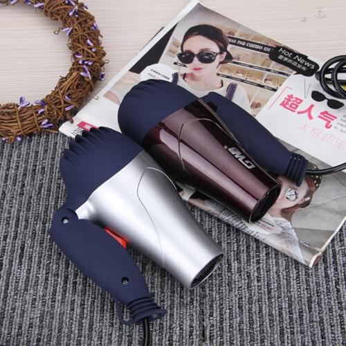 1500W Mini Size Foldable Hair Blower EU Plug Traveller Household Electric Hair Dryer Collecting Nozzle Low Noise Dryer Brush