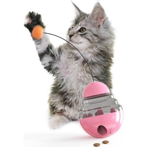 Cat Dog Food Treat Ball Bowl Funny Interactive Toy Pet Shaking Leakage Food Container Puppy Cat Slow Feed Pet Tumbler Toy 200g